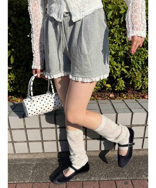 PHILLY（フィリー）の「【PHILLY】ヘムレーススウェットショートパンツ（その他パンツ・レディース・グレー/ブラック・FREE）」の11枚目の写真