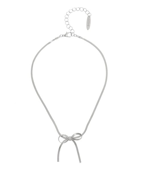 EATME(イートミー)の「スネークチェーンリボンチョーカー(チョーカー・レディース・シルバー・FREE)」の1枚目の写真