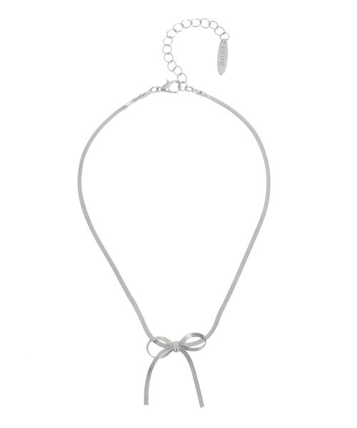 EATME(イートミー)の「スネークチェーンリボンチョーカー(チョーカー・レディース・シルバー・FREE)」の6枚目の写真