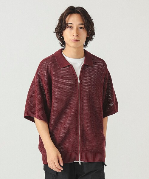 セール】メッシュ ニット ポロシャツ（ポロシャツ）｜BEAMS