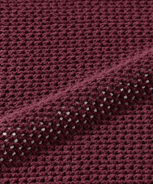 BEAMS（ビームス）の「メッシュ ニット ポロシャツ（ポロシャツ・メンズ・ブラック/レッド系その他7・S/M/XL/L）」の10枚目の写真