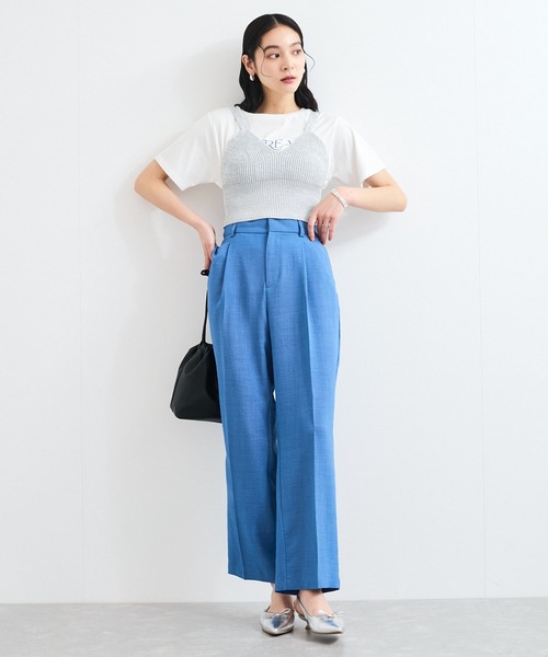 VIS(ビス)の「スパンコールニットビスチェ(キャミソール・レディース・ブラウン系その他2/グレー系その他・FREE)」の3枚目の写真