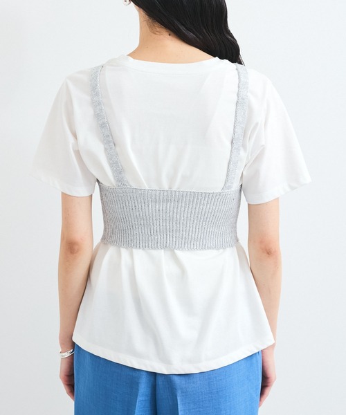 VIS(ビス)の「スパンコールニットビスチェ(キャミソール・レディース・ブラウン系その他2/グレー系その他・FREE)」の9枚目の写真