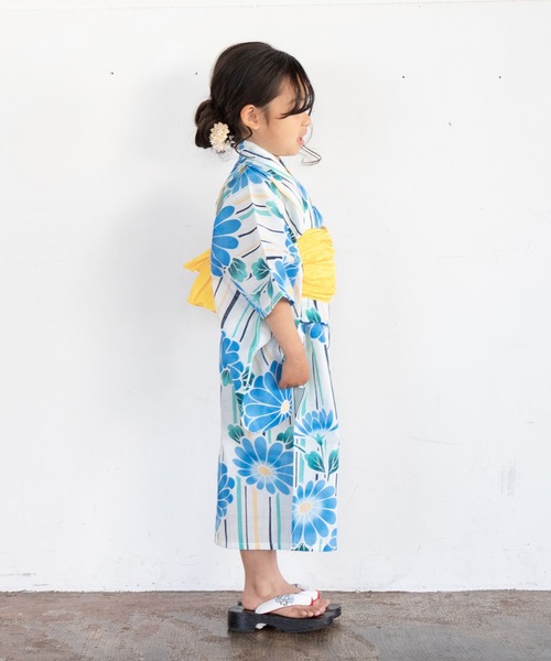 浴衣　ゆかた館グレース　水色　緑 セール】【伊勢形紙×注染】こだわり浴衣2点セット（浴衣