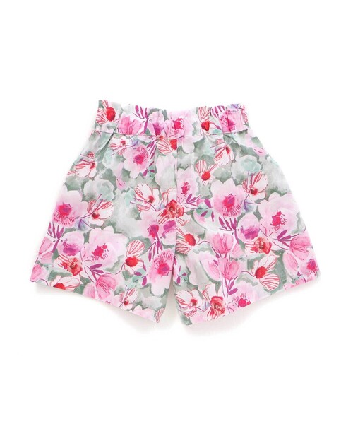Noeil aime BeBe（ノイユエイムベベ）の「【お揃い】花柄チェックポケットフリルキュロット(90~130cm)（その他パンツ・キッズ・ピンク系その他/レッド系その他2・120cm/130cm/110cm）」の14枚目の写真
