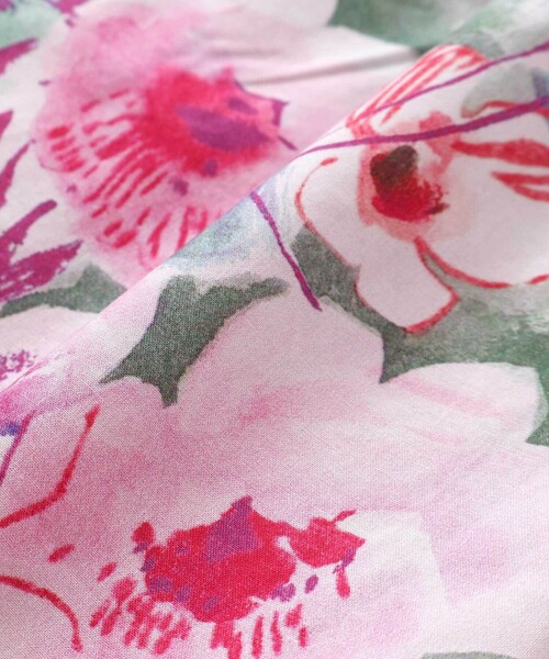 Noeil aime BeBe（ノイユエイムベベ）の「【お揃い】花柄チェックポケットフリルキュロット(90~130cm)（その他パンツ・キッズ・ピンク系その他/レッド系その他2・120cm/130cm/110cm）」の9枚目の写真