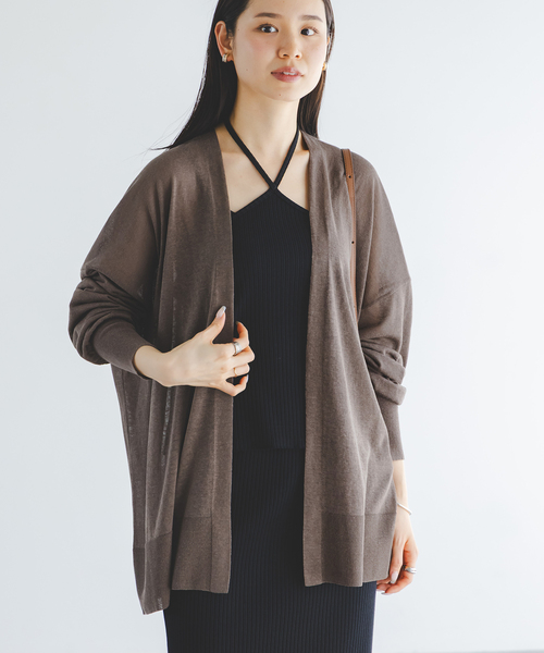 NOBLE 18Gシアーオーバーサイズカーディガン 18Gシアーオーバーサイズカーディガン（カーディガン/ボレロ