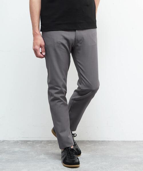 MEN'S MELROSE（メンズメルローズ）の「ドライダブルクロススリムテーパード5ポケットパンツ（その他パンツ・メンズ・ネイビー/グレー/ベージュ・2/3/4/5）」の2枚目の写真