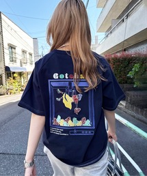 Gotcha! my plushie BACK刺しゅうラグランTEE