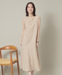 【撥水／洗濯機OK】ペプラムワンピース＜旅服シリーズ＞