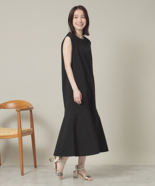 ITS'DEMO（イッツデモ）の「【撥水／洗濯機OK】ペプラムワンピース＜旅服シリーズ＞（ワンピース・レディース・パープル系/ブラック/ベージュ・00）」の11枚目の写真