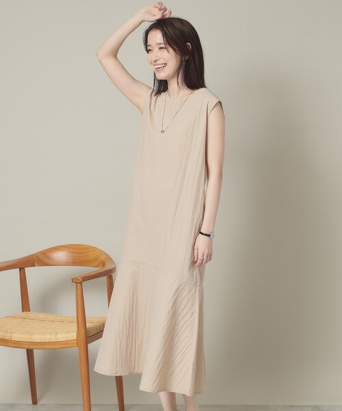 ITS'DEMO（イッツデモ）の「【撥水／洗濯機OK】ペプラムワンピース＜旅服シリーズ＞（ワンピース・レディース・パープル系/ブラック/ベージュ・00）」の13枚目の写真