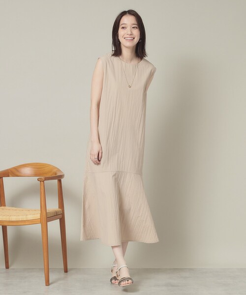 ITS'DEMO（イッツデモ）の「【撥水／洗濯機OK】ペプラムワンピース＜旅服シリーズ＞（ワンピース・レディース・パープル系/ブラック/ベージュ・00）」の14枚目の写真