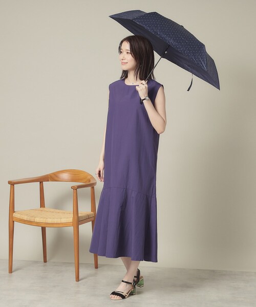 ITS'DEMO（イッツデモ）の「【撥水／洗濯機OK】ペプラムワンピース＜旅服シリーズ＞（ワンピース・レディース・パープル系/ブラック/ベージュ・00）」の19枚目の写真