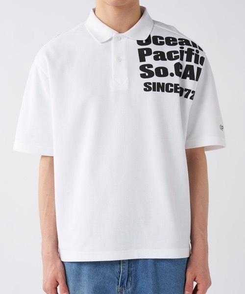 OP/オーピー】半袖ポロシャツ バックプリント（シャツ/ブラウス