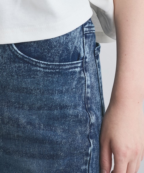 VICKY（ビッキー）の「ケミカルデニムフレアパンツ≪洗濯機で洗える≫（デニムパンツ・レディース・ブルー/ブラック・M/L）」の18枚目の写真