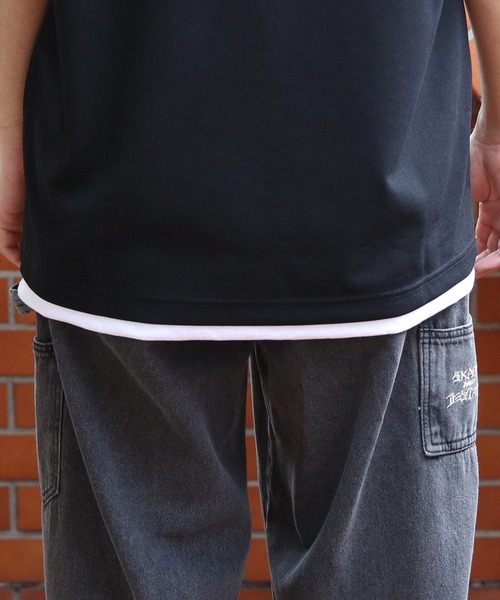 8(eight)(エイト)の「裾覗きワイドシルエットTシャツ(Tシャツ/カットソー・メンズ・ライトブラウン/ブラック/ネイビー/グレー系その他・LARGE/X-LARGE/MEDIUM)」の15枚目の写真