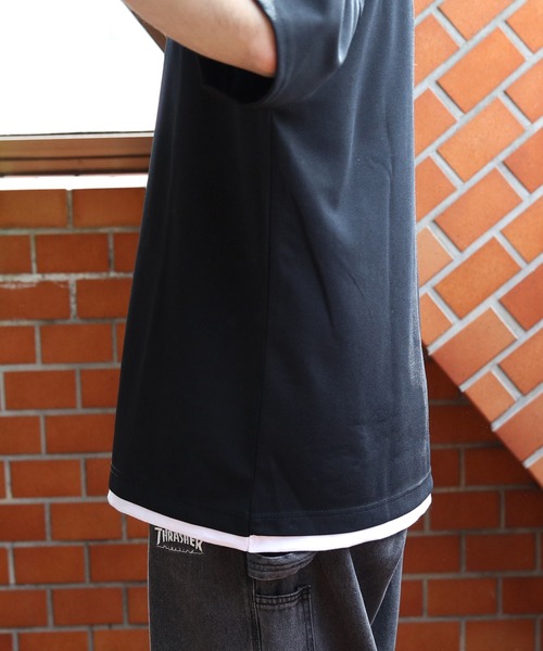 8(eight)(エイト)の「裾覗きワイドシルエットTシャツ(Tシャツ/カットソー・メンズ・ライトブラウン/ブラック/ネイビー/グレー系その他・LARGE/X-LARGE/MEDIUM)」の16枚目の写真