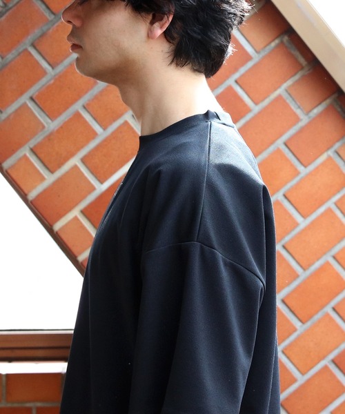 8(eight)(エイト)の「裾覗きワイドシルエットTシャツ(Tシャツ/カットソー・メンズ・ライトブラウン/ブラック/ネイビー/グレー系その他・LARGE/X-LARGE/MEDIUM)」の17枚目の写真
