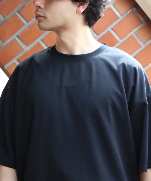 8(eight)(エイト)の「裾覗きワイドシルエットTシャツ(Tシャツ/カットソー・メンズ・ライトブラウン/ブラック/ネイビー/グレー系その他・LARGE/X-LARGE/MEDIUM)」の18枚目の写真