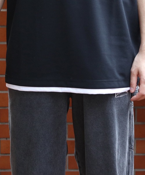 8(eight)(エイト)の「裾覗きワイドシルエットTシャツ(Tシャツ/カットソー・メンズ・ライトブラウン/ブラック/ネイビー/グレー系その他・LARGE/X-LARGE/MEDIUM)」の21枚目の写真
