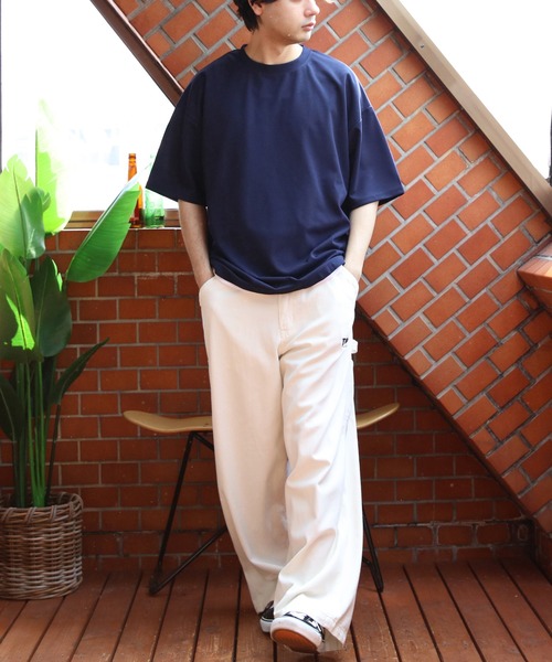 8(eight)(エイト)の「裾覗きワイドシルエットTシャツ(Tシャツ/カットソー・メンズ・ライトブラウン/ブラック/ネイビー/グレー系その他・LARGE/X-LARGE/MEDIUM)」の8枚目の写真
