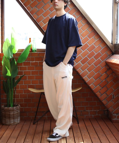 8(eight)(エイト)の「裾覗きワイドシルエットTシャツ(Tシャツ/カットソー・メンズ・ライトブラウン/ブラック/ネイビー/グレー系その他・LARGE/X-LARGE/MEDIUM)」の9枚目の写真