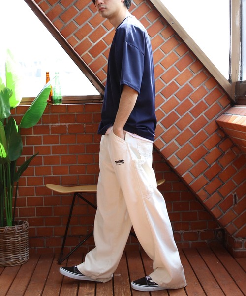 8(eight)(エイト)の「裾覗きワイドシルエットTシャツ(Tシャツ/カットソー・メンズ・ライトブラウン/ブラック/ネイビー/グレー系その他・LARGE/X-LARGE/MEDIUM)」の11枚目の写真