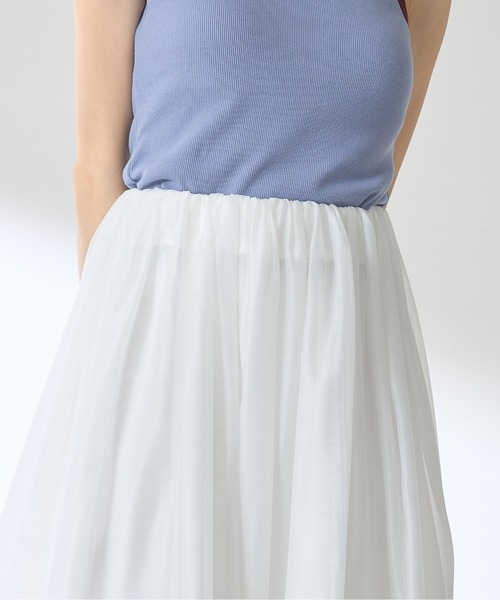 &. NOSTALGIA（アンドドットノスタルジア）の「【ZOZO限定】オーガンジーバルーンスカート（スカート・レディース・オフホワイト/ブラック・M）」の18枚目の写真