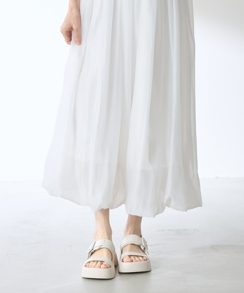 &. NOSTALGIA（アンドドットノスタルジア）の「【ZOZO限定】オーガンジーバルーンスカート（スカート・レディース・オフホワイト/ブラック・M）」の19枚目の写真
