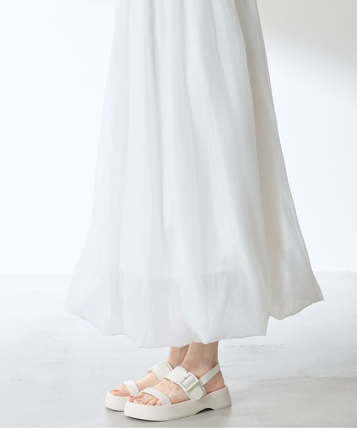 &. NOSTALGIA（アンドドットノスタルジア）の「【ZOZO限定】オーガンジーバルーンスカート（スカート・レディース・オフホワイト/ブラック・M）」の20枚目の写真