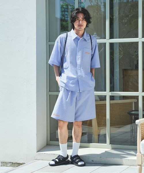 PBLIM(ページボーイリム)の「【サウナボーイ×LIMMY CAT】ストライプサマーショートパンツ《UNISEX》(その他パンツ・レディース・ブルー・MEDIUM/LARGE)」の18枚目の写真
