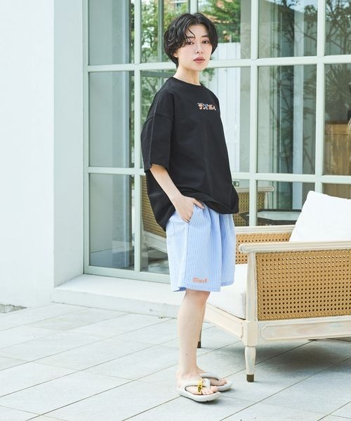 PBLIM(ページボーイリム)の「【サウナボーイ×LIMMY CAT】ストライプサマーショートパンツ《UNISEX》(その他パンツ・レディース・ブルー・MEDIUM/LARGE)」の10枚目の写真
