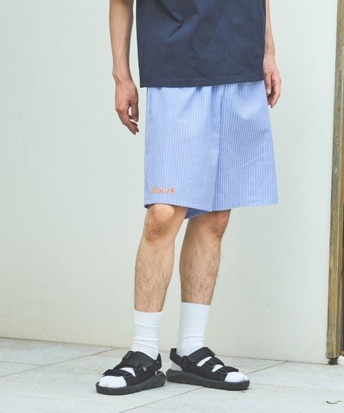 PBLIM(ページボーイリム)の「【サウナボーイ×LIMMY CAT】ストライプサマーショートパンツ《UNISEX》(その他パンツ・レディース・ブルー・MEDIUM/LARGE)」の12枚目の写真