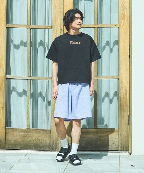 PBLIM(ページボーイリム)の「【サウナボーイ×LIMMY CAT】ストライプサマーショートパンツ《UNISEX》(その他パンツ・レディース・ブルー・MEDIUM/LARGE)」の14枚目の写真