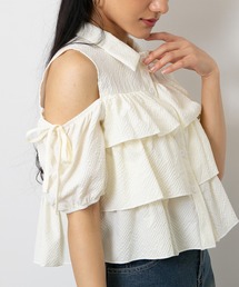 オープンショルダー」に該当するシャツ/ブラウスファッション