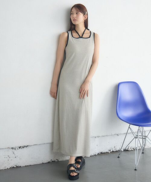 RETRO GIRL(レトロガール)の「ホルターネックカットOP(ワンピース・レディース・ホワイト系その他/ブラウン系その他3/ブラック系その他3・FREE)」の4枚目の写真