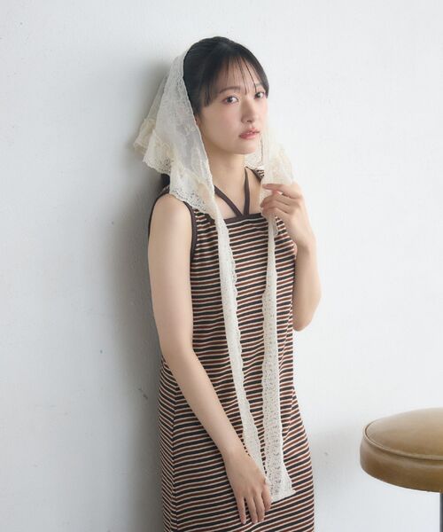 RETRO GIRL(レトロガール)の「ホルターネックカットOP(ワンピース・レディース・ホワイト系その他/ブラウン系その他3/ブラック系その他3・FREE)」の21枚目の写真
