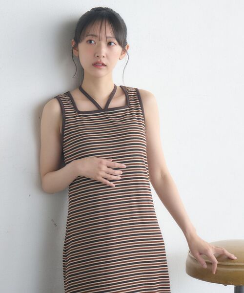 RETRO GIRL(レトロガール)の「ホルターネックカットOP(ワンピース・レディース・ホワイト系その他/ブラウン系その他3/ブラック系その他3・FREE)」の15枚目の写真