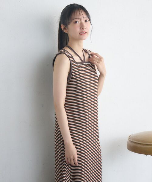 RETRO GIRL(レトロガール)の「ホルターネックカットOP(ワンピース・レディース・ホワイト系その他/ブラウン系その他3/ブラック系その他3・FREE)」の14枚目の写真