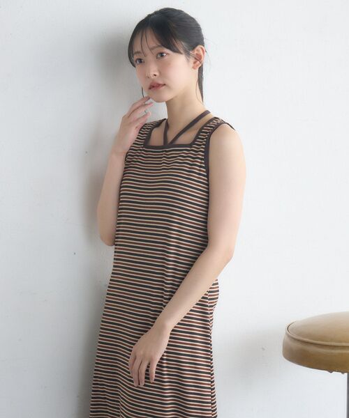 RETRO GIRL(レトロガール)の「ホルターネックカットOP(ワンピース・レディース・ホワイト系その他/ブラウン系その他3/ブラック系その他3・FREE)」の13枚目の写真