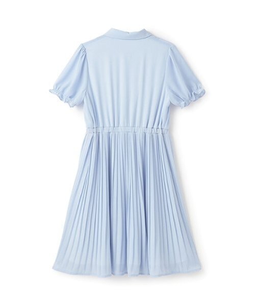 pom ponette junior（ポンポネットジュニア）の「衿つきプリーツシフォンワンピース（ワンピース・キッズ・ライトブルー/ブラック・L:160cm/S:140cm/M:150cm/LL(165cm)）」の6枚目の写真