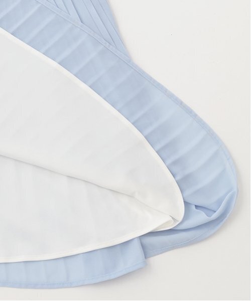 pom ponette junior（ポンポネットジュニア）の「衿つきプリーツシフォンワンピース（ワンピース・キッズ・ライトブルー/ブラック・L:160cm/S:140cm/M:150cm/LL(165cm)）」の11枚目の写真