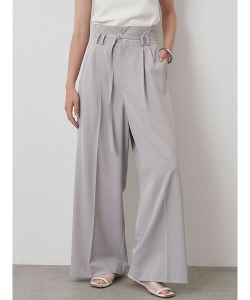 ELENDEEK(エレンディーク)の「ハイウエストタックワイドパンツ(その他パンツ・レディース・グレー/ブラック・01/02)」の3枚目の写真