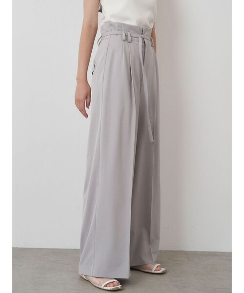 ELENDEEK(エレンディーク)の「ハイウエストタックワイドパンツ(その他パンツ・レディース・グレー/ブラック・01/02)」の5枚目の写真
