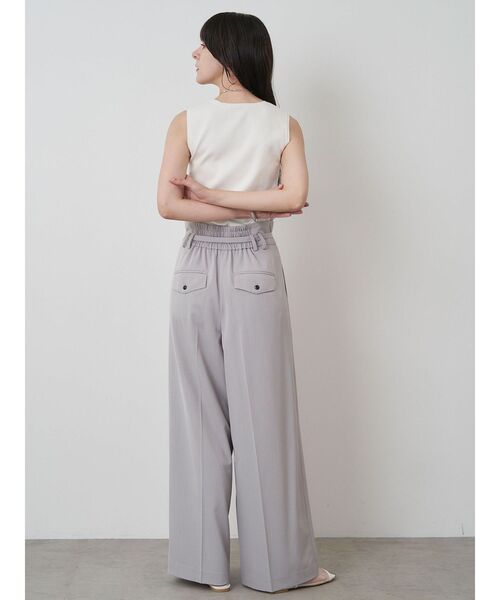 ELENDEEK(エレンディーク)の「ハイウエストタックワイドパンツ(その他パンツ・レディース・グレー/ブラック・01/02)」の9枚目の写真