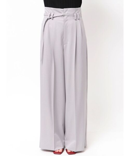 ELENDEEK(エレンディーク)の「ハイウエストタックワイドパンツ(その他パンツ・レディース・グレー/ブラック・01/02)」の22枚目の写真