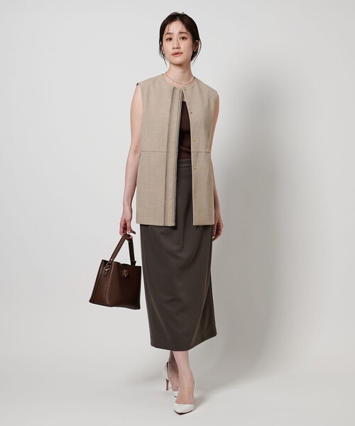 UNITED ARROWS（ユナイテッドアローズ）の「LIGHT SPONGY タイトスカート（スカート・レディース・ブラック/ダークグレー・38/36）」の8枚目の写真