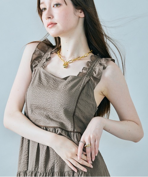 ランダムプリーツティアードワンピース（ワンピース）｜Audie a Muses