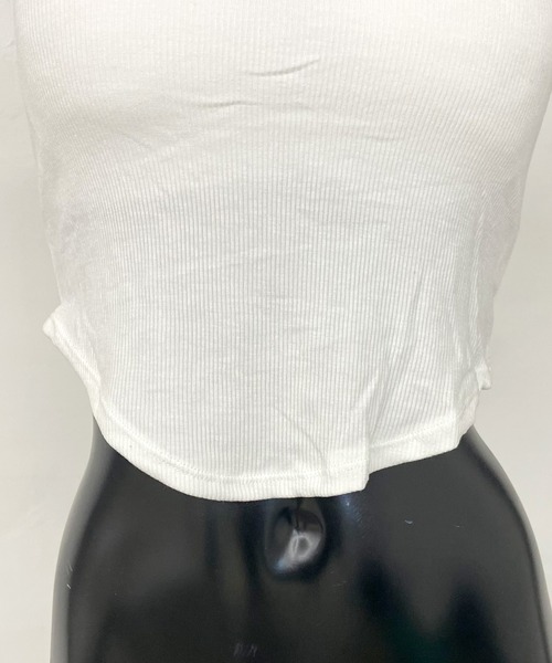 non-hedge(ノンヘッジ)の「レース裾ラウンドキャミソール(キャミソール・レディース・オフホワイト/ブラック・FREE)」の3枚目の写真